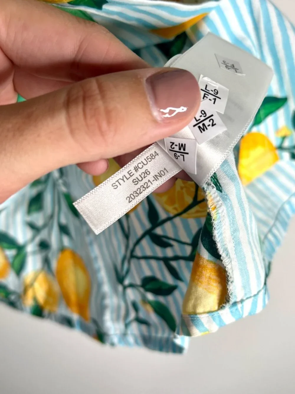 J. Crew Puff-Sleeve Button-Up Top Lemon Print Coastal Summer Vacation Sz S
